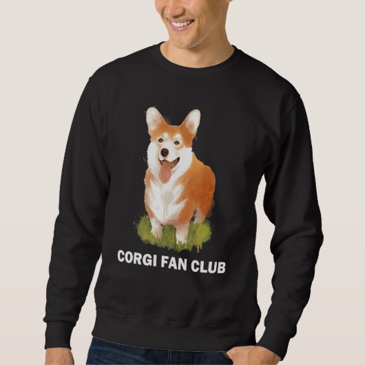 Corgi Dog Cute Playful Puppy Sweatshirt (Vorderseite)