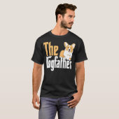 Corgi Dog Dad Dogfather Dogs Daddy Father T-Shirt (Vorne ganz)