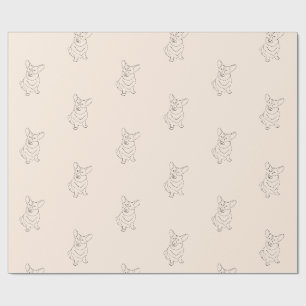 Corgi Dog Dekoriertes Wrapping Paper Geschenkpapier