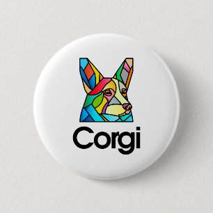 Corgi Dog Eigentümer Pembroke Walisisch Corgi Men Button