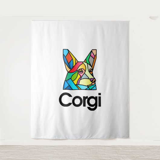 Corgi Dog Eigentümer Pembroke Walisisch Corgi Men Wandteppich (Vorderseite)