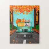 Corgi Dog Fall Pumpkin Puzzle (Vertikal)