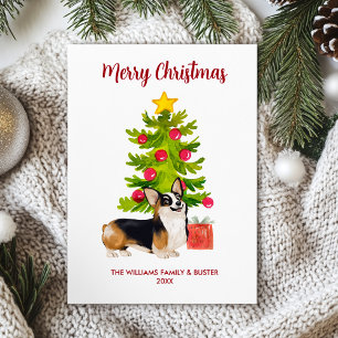 Corgi Dog Familie Weihnachten