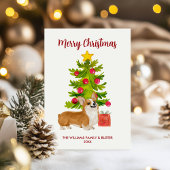 Corgi Dog Familie Weihnachten