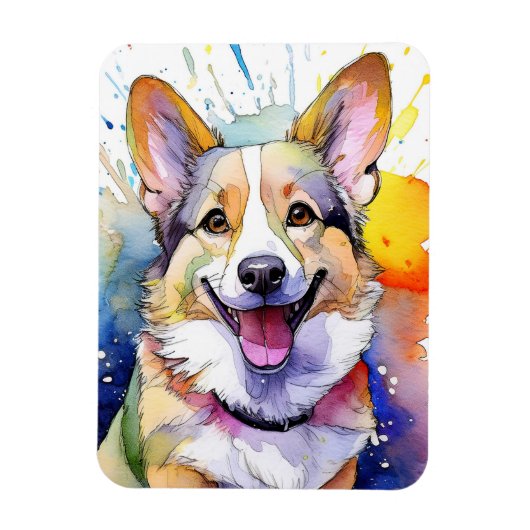 Corgi Dog Foto Magnet (Vertikal)