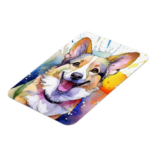 Corgi Dog Foto Magnet (Linke Seite)