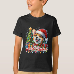 Corgi Dog Frohe Weihnachtskorgmas Matching Christm T-Shirt