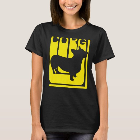 Corgi Dog Funny T-Shirt (Vorderseite)