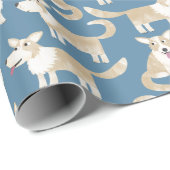 Corgi Dog Geschenkpapier (Rolleneckpunkt)