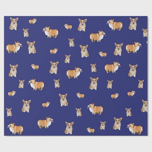 Corgi Dog Geschenkwrap Geschenkpapier (Flach)