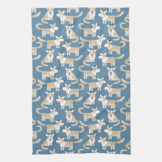 Corgi Dog Geschirrtuch (Vertikal)