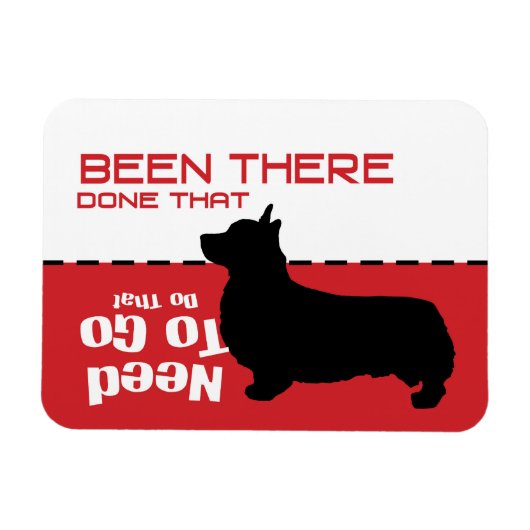 Corgi Dog Gone Potty Magnet - lass den Hund aus (Horizontal)