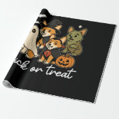 Corgi Dog Halloween Costume Spooky Geschenkpapier (Ungerollt)