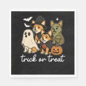 Corgi Dog Halloween Costume Spooky Serviette (Vorderseite)