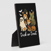 Corgi Dog Halloween Kostüm Spooky Fotoplatte (Seite)