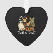 Corgi Dog Halloween Kostüm Spooky Ornament (Vorderseite)