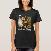 Corgi Dog Halloween Kostüm Spooky T-Shirt (Vorderseite)