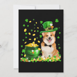 Corgi Dog Happy St Patricks Day Feiertagskarte