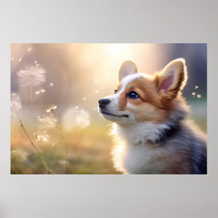 Corgi Dog Haustiere Transsexuell Friedlich Poster