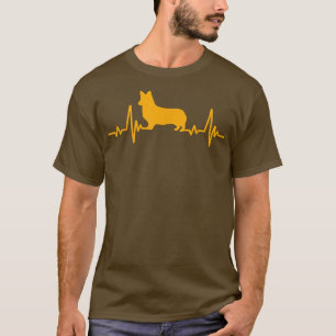 Corgi Dog Heartbeat Corgi Vater -340 T-Shirt