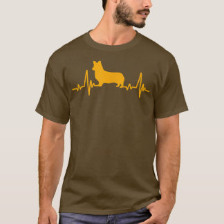 Corgi Dog Heartbeat Corgi Vater -340 T-Shirt