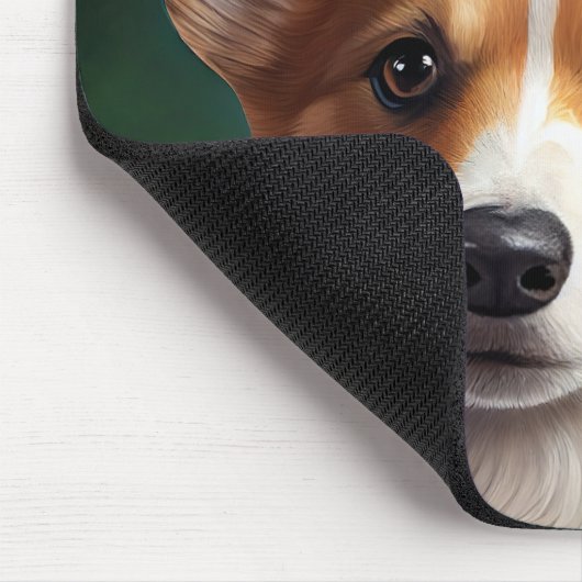 Corgi Dog in St. Patrick's Day Dress Mousepad (Ecke)