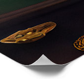 Corgi Dog in St. Patrick's Day Dress Poster (Ecke)