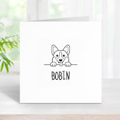 Corgi Dog Individuelle Name Gummistempel