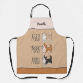 Corgi Dog & Kaffee Schürze (Vorderseite)
