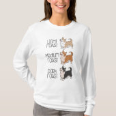 Corgi Dog & Kaffee T-Shirt (Vorderseite)