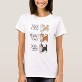 Corgi Dog & Kaffee T-Shirt (Vorderseite)