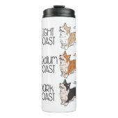 Corgi Dog & Kaffee Thermosbecher (Vorderseite)
