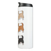 Corgi Dog & Kaffee Thermosbecher (Nach rechts gedreht)