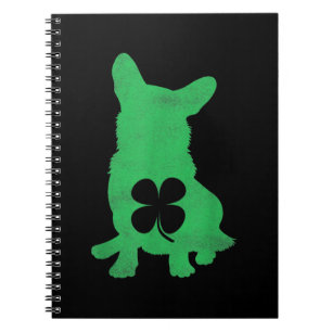 Corgi Dog Kleeblatt Irish St. Patricks Day Notizblock