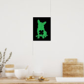 Corgi Dog Kleeblatt Irish St. Patricks Day Poster (Küche)