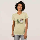 Corgi Dog Kräuter als Medizin T-Shirt (Vorne ganz)