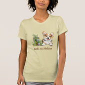 Corgi Dog Kräuter als Medizin T-Shirt (Vorderseite)