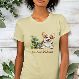 Corgi Dog Kräuter als Medizin T-Shirt