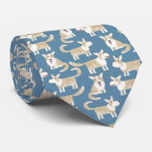 Corgi Dog Krawatte (Gerollt)