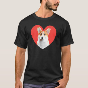 Corgi Dog Liebe Herz Rotes Süße Tier Haustier T-Shirt