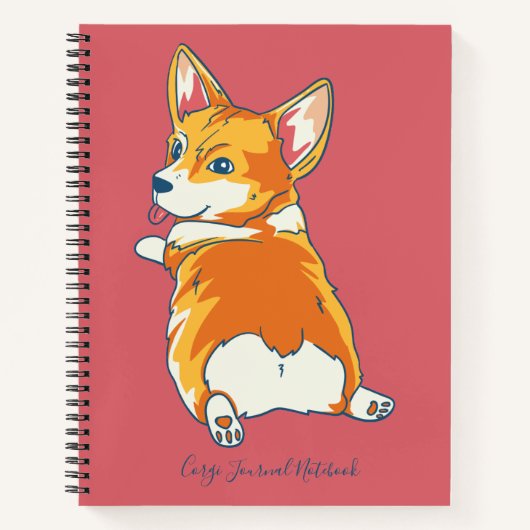 Corgi Dog Lover Journal-Notebook Notizblock (Vorderseite)