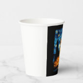 Corgi Dog Lovers Gemälde von van Gogh sternenweise Pappbecher (Rechts)