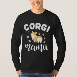 Corgi Dog Mama Damen Männer Kinder Welsh Eigentüme T-Shirt