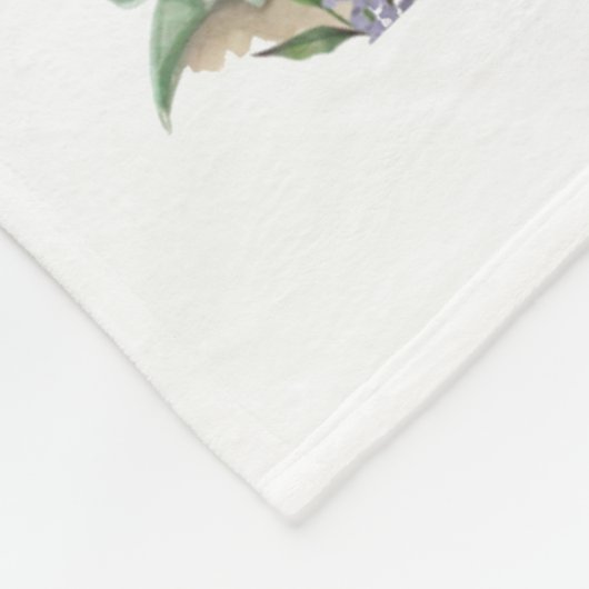 Corgi Dog Mama Floral Fleecedecke (Ecke)