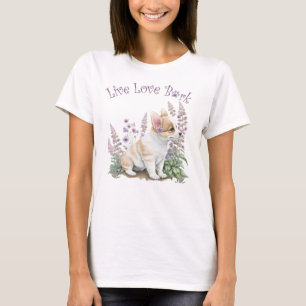 Corgi Dog Mama Floral T-Shirt