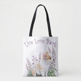 Corgi Dog Mama Floral Tasche