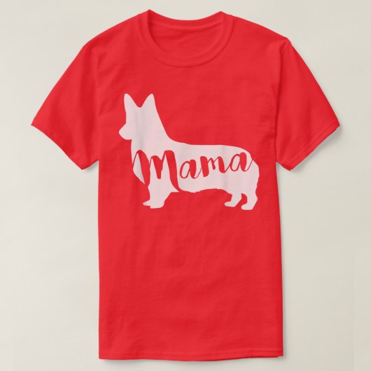 Corgi Dog MAMA T-Shirt (Design vorne)