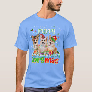 Corgi Dog Merry Corgmas Santa Corgi Funny Xmas Cor T-Shirt
