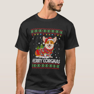 Corgi Dog Merry Corgmas Santa Corgi Ugly T-Shirt