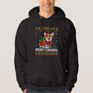 Corgi Dog Merry Corgmas Santa Corgi Ugly Weihnacht Hoodie